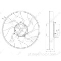 1250.F6 Ventilador de refrigeração do carro para PEUGEOT 406 306